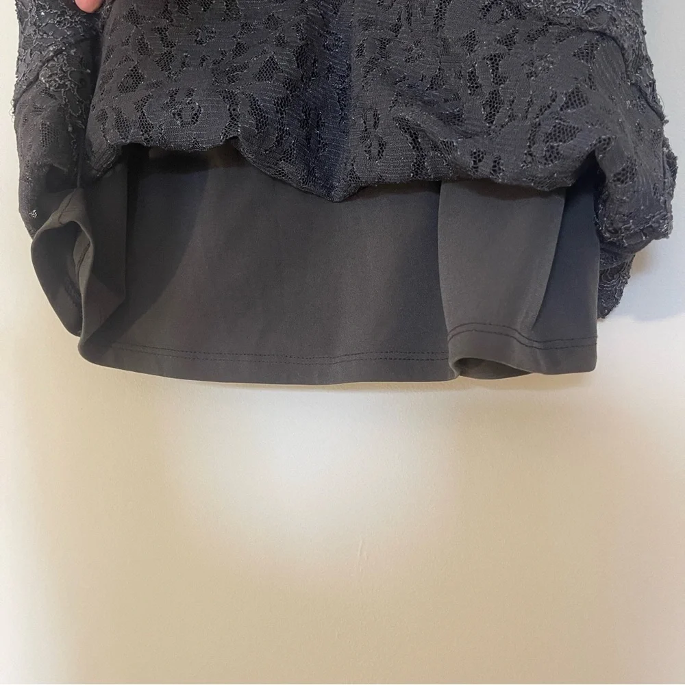 Lauren Ralph Lauren Gray Lace Sequin Cocktail Dress - Picture 5 of 8